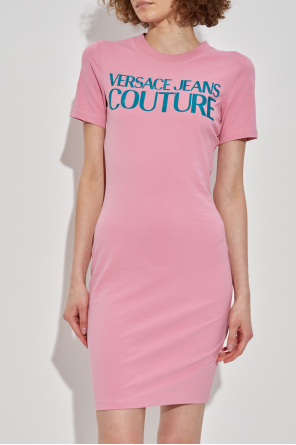 Versace Jeans Couture Vestido con logotipo estampado