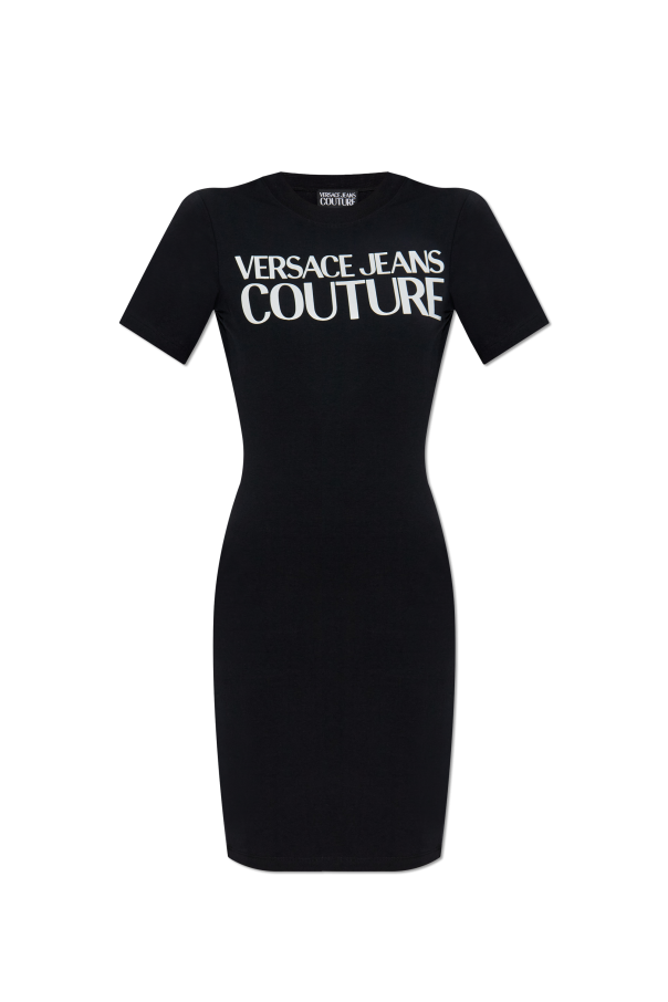 Dress with printed logo od Versace Jeans Couture