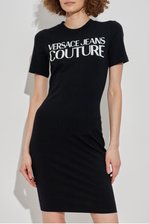 Versace Jeans Couture Vestido con logotipo estampado