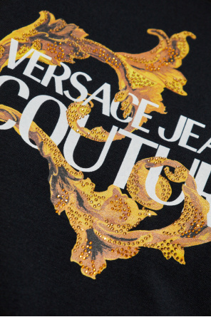 Versace Jeans Couture Dress with print and shimmering appliqués