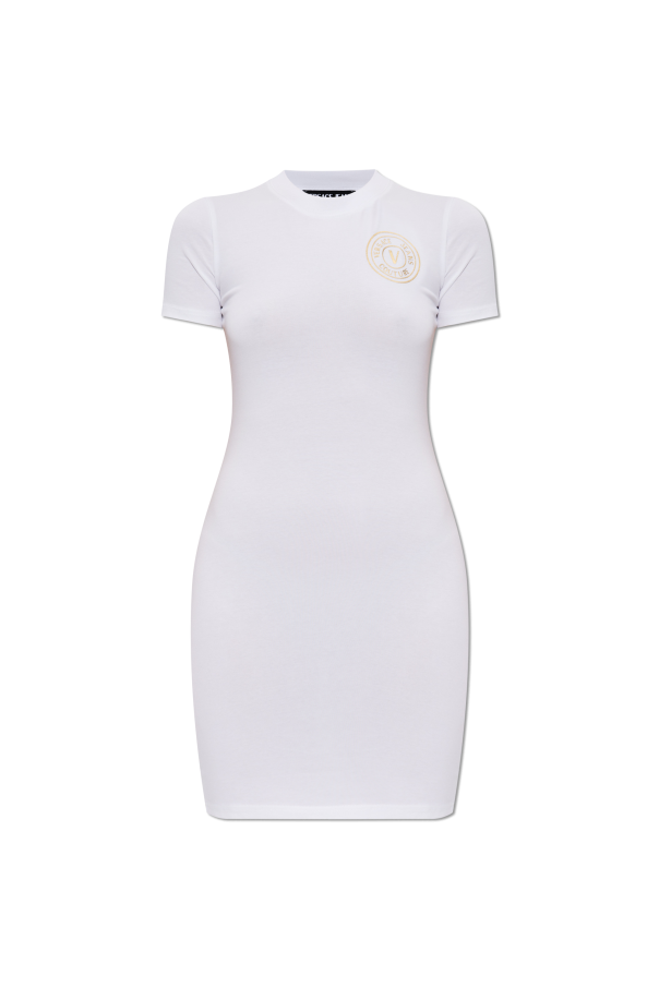 Dress with printed logo od Versace Jeans Couture