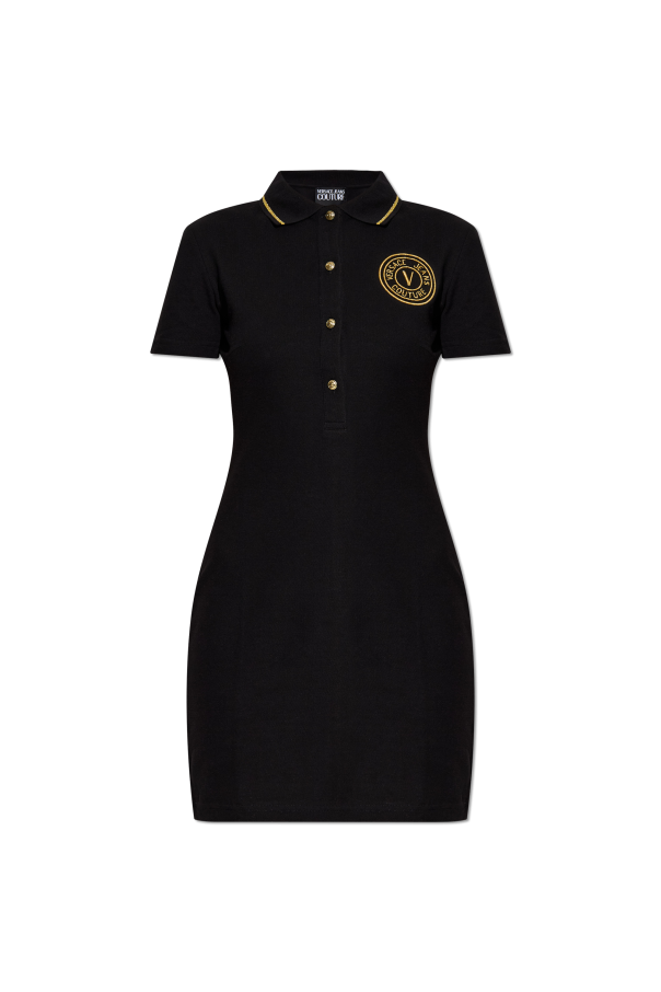 Polo dress with embroidered logo od Versace Jeans Couture