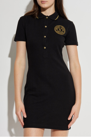 Versace Jeans Couture Polo dress with embroidered logo