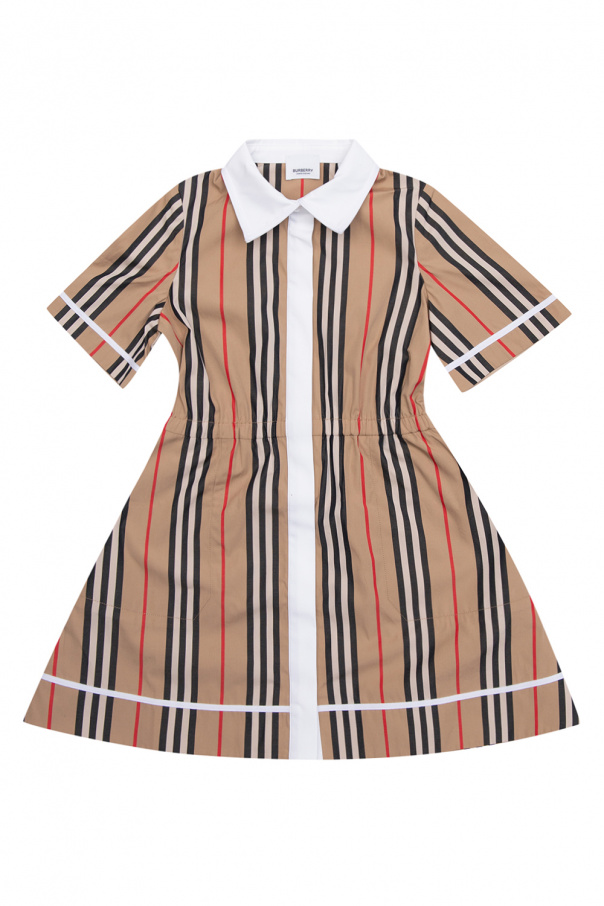 burberry LORETTE Kids Striped dress