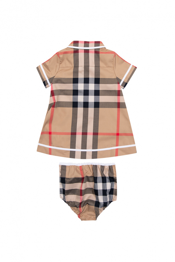burberry icon Kids Checked dress
