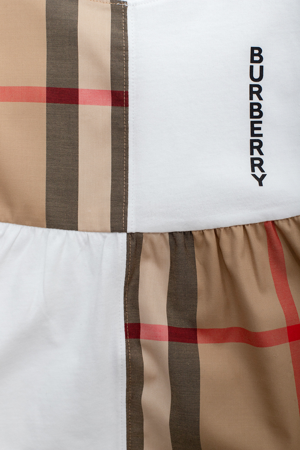 burberry Axelremsv Kids Checked dress