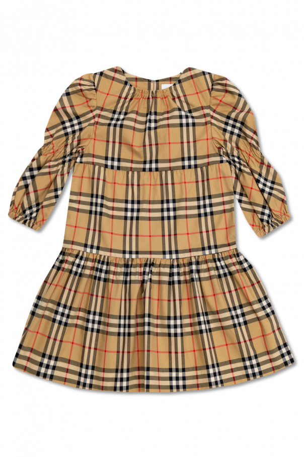 burberry extended Kids Checked dress