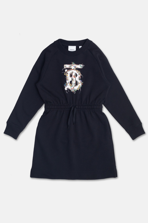 Burberry icon Kids ‘Alba’ dress with logo