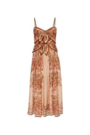 Silk off-shoulder dress