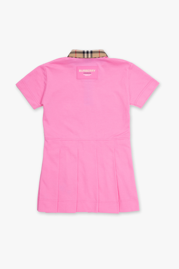 Burberry Kids Cotton dress with collar