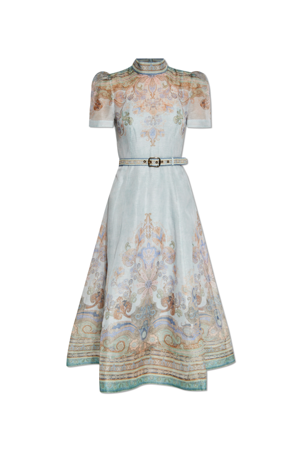 Zimmermann leg dress with belt