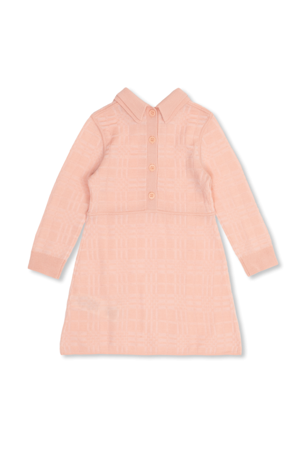 Burberry Kids Wełniana sukienka