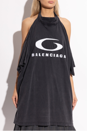 Balenciaga Sukienka z efektem zgniecenia