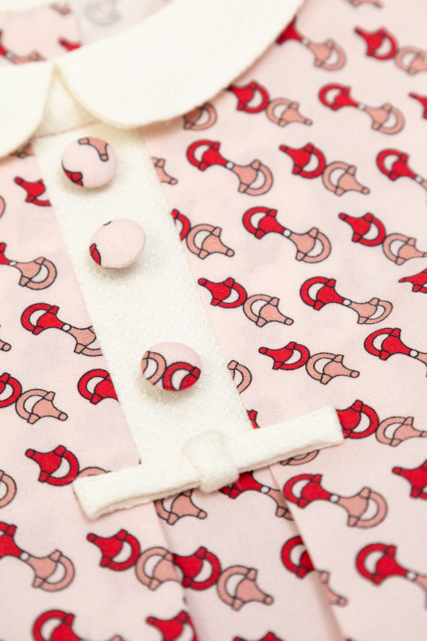 Gucci Kids Vestido de algodón