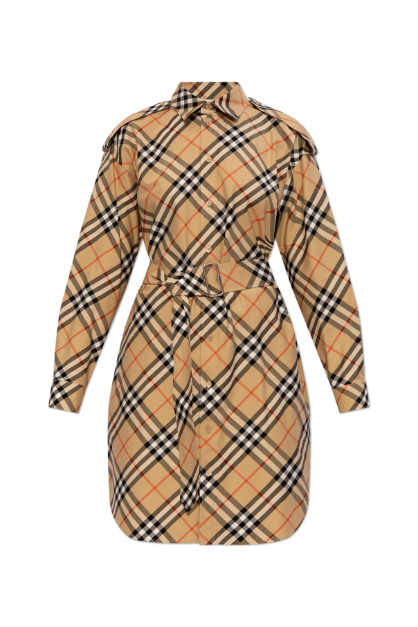 Burberry Sukienka ze wzorem w kratę