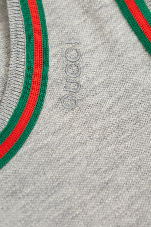 Gucci Kids Vestido de algodón