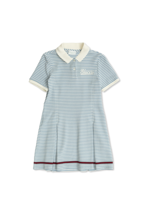 Dress with striped pattern