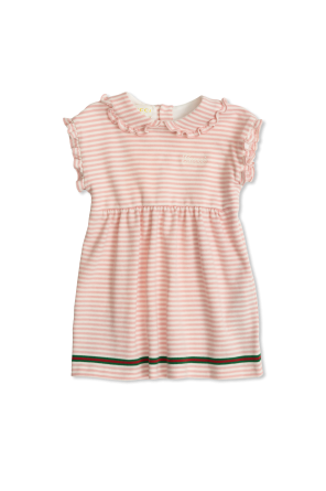 Dress with stripe pattern