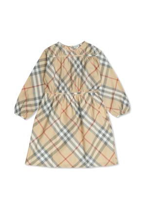 Dress with check pattern