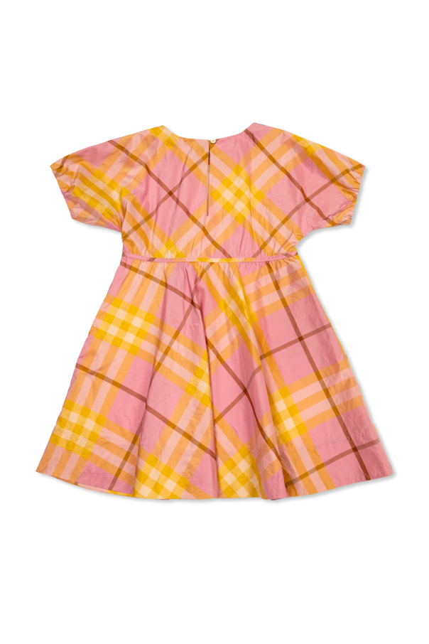 Burberry Kids Sukienka ze wzorem w kratę