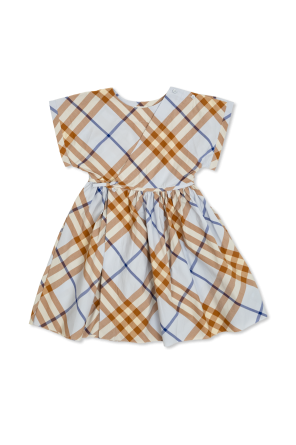 Dress with check pattern