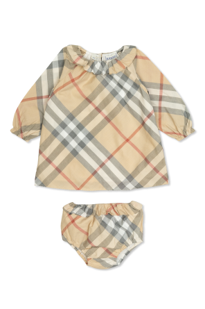 Dress with check pattern