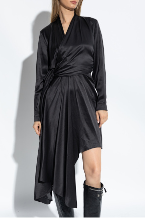 Balenciaga Asymmetrically cut silk dress