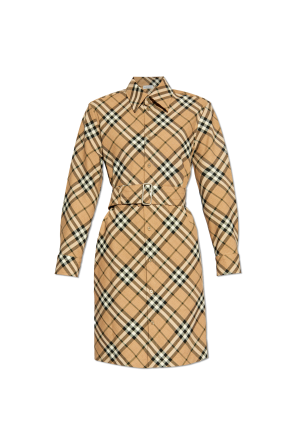Vestido Burberry con estampado de cuadros
