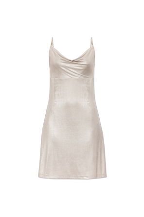 Dress with pearl straps