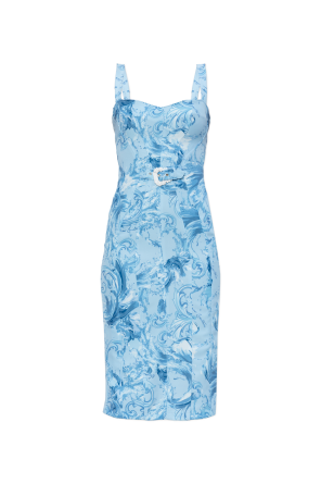Strap dress with "barocco" pattern