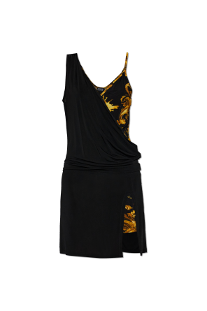 Strap dress with "barocco" pattern