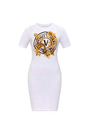 Vestido con estampado y lentejuelas brillantes