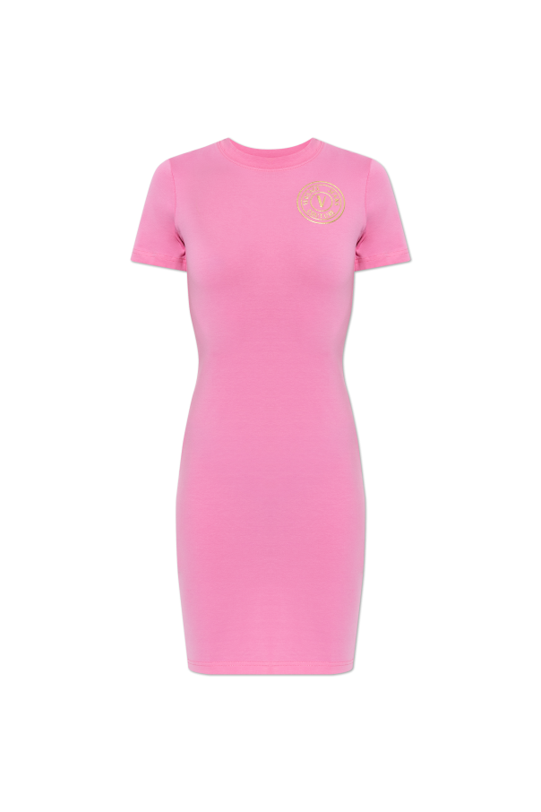 Dress with printed logo od Versace Jeans Couture