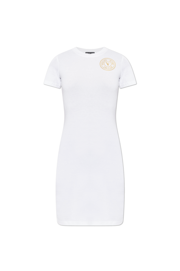 Dress with printed logo od Versace Jeans Couture