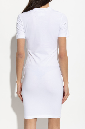 Versace Jeans Couture Kleid mit aufgedrucktem Logo