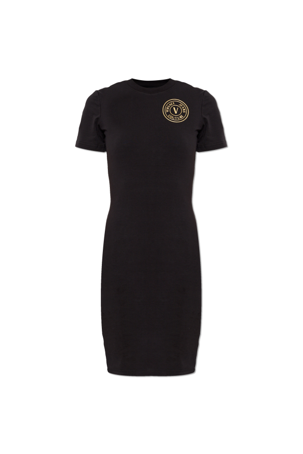 Dress with printed logo od Versace Jeans Couture