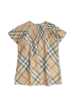 Dress with check pattern