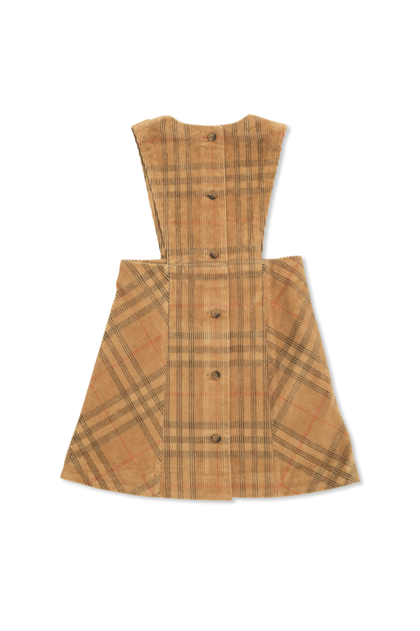 Burberry Kids Vestido de pana sin mangas