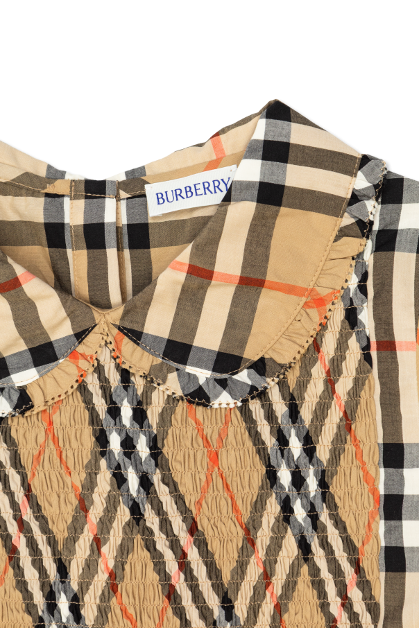 Burberry Kids Kleid mit Karomuster