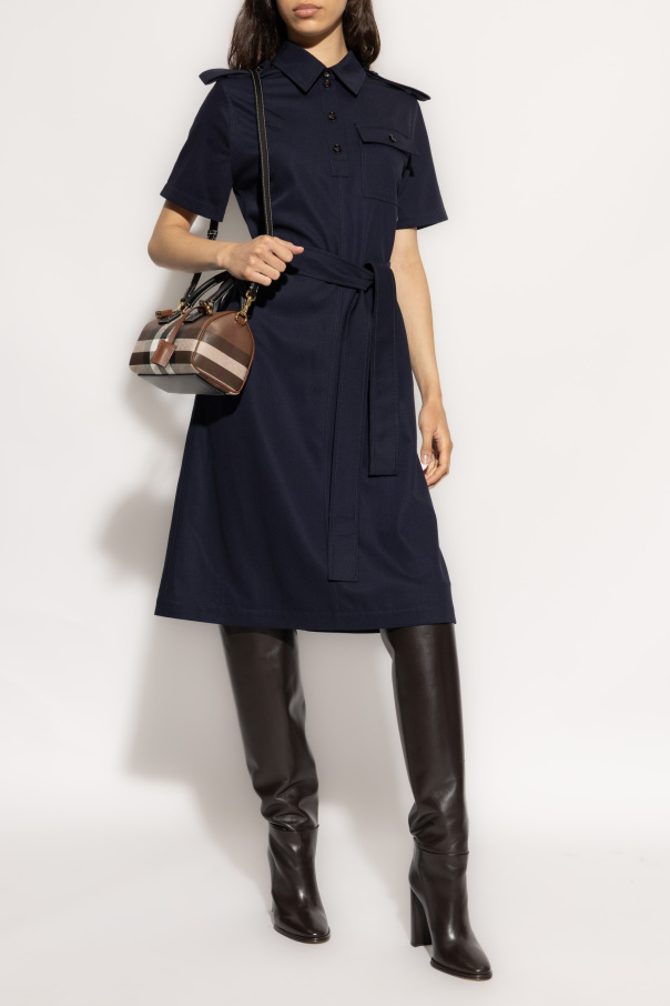 Burberry Wool dress with epaulettes