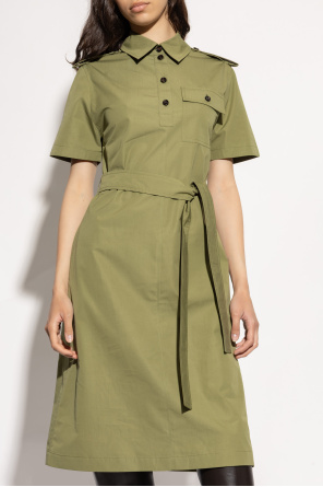 Burberry Baumwollkleid mit Epauletten