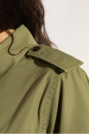 Burberry Baumwollkleid mit Epauletten