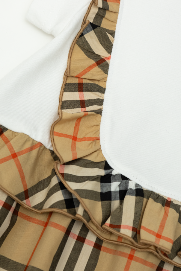 Burberry Kids Vestido con estampado de cuadros