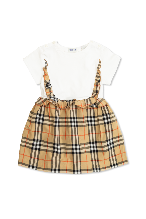 Dress with check pattern od Burberry Kids