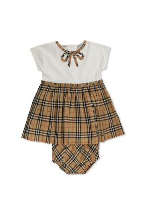 Vestido con estampado de cuadros