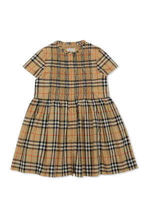 Vestido con estampado de cuadros