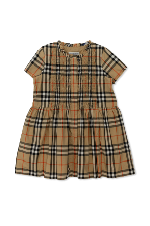 Vestido con estampado de cuadros