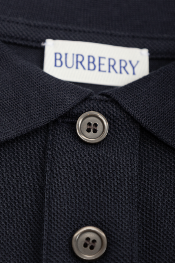 Burberry Kids Vestido polo com logótipo