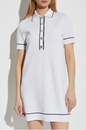 Gucci Vestido de lana con mangas cortas