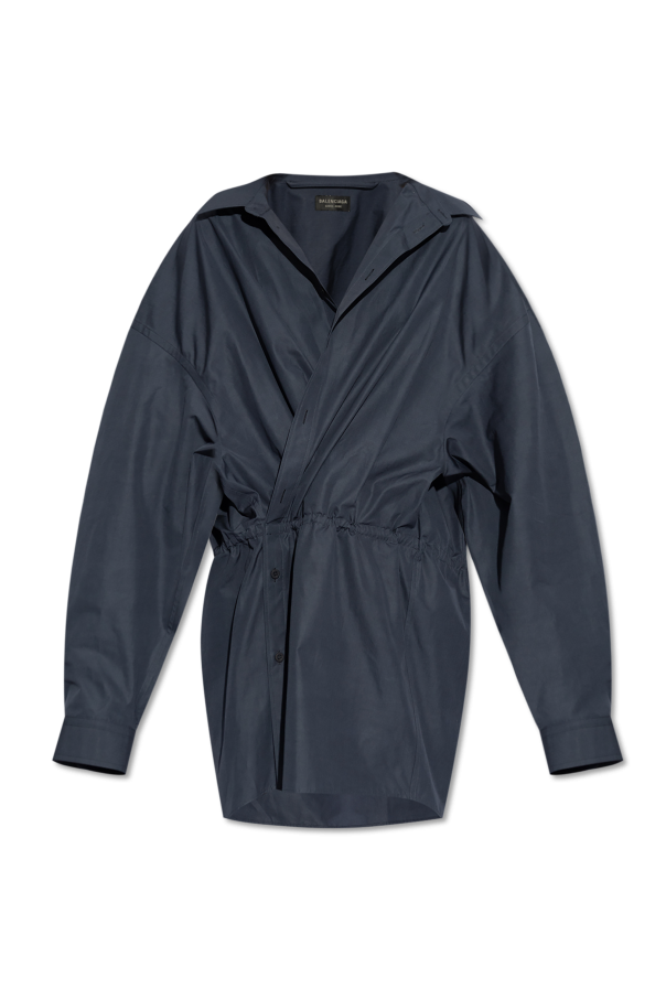 Cotton dress with draping od Balenciaga